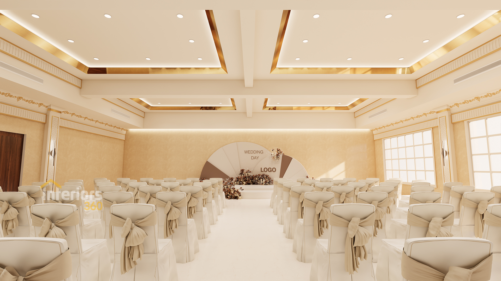 Premium banquet hall interior design in Chennai