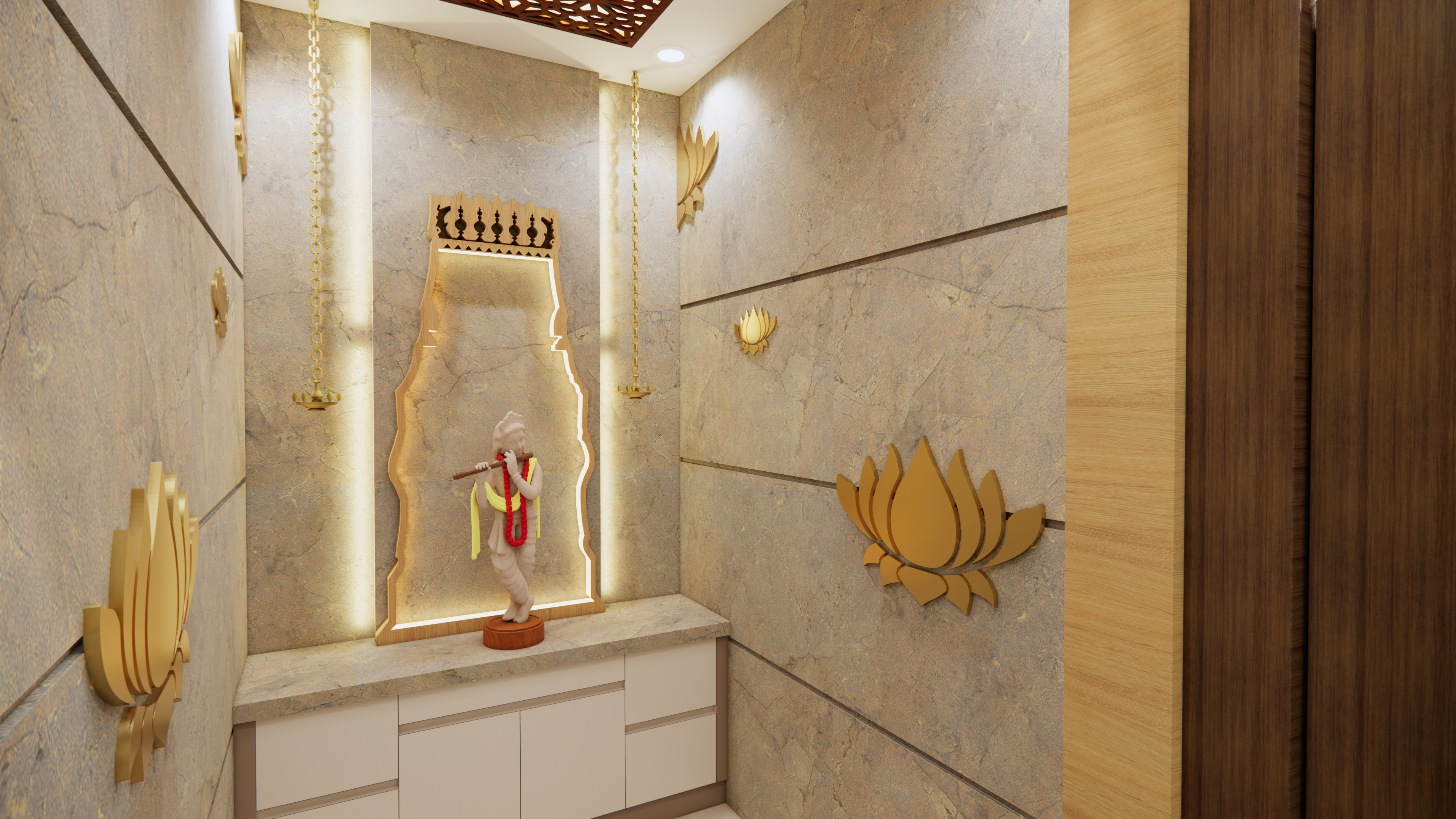 Contemporary luxury apartment interior design in Chennai by Interiors360