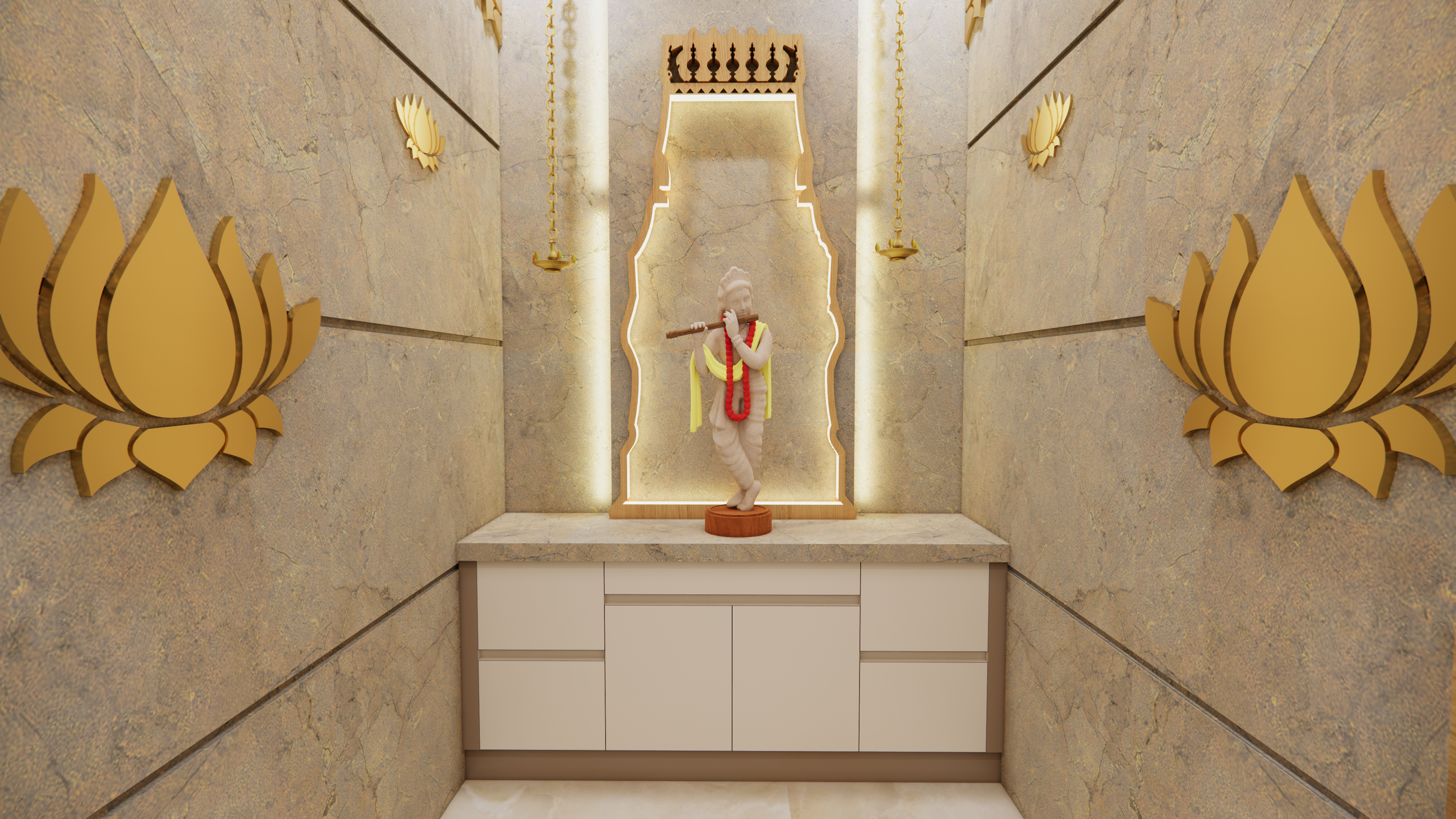 Contemporary luxury apartment interior design in Chennai by Interiors360