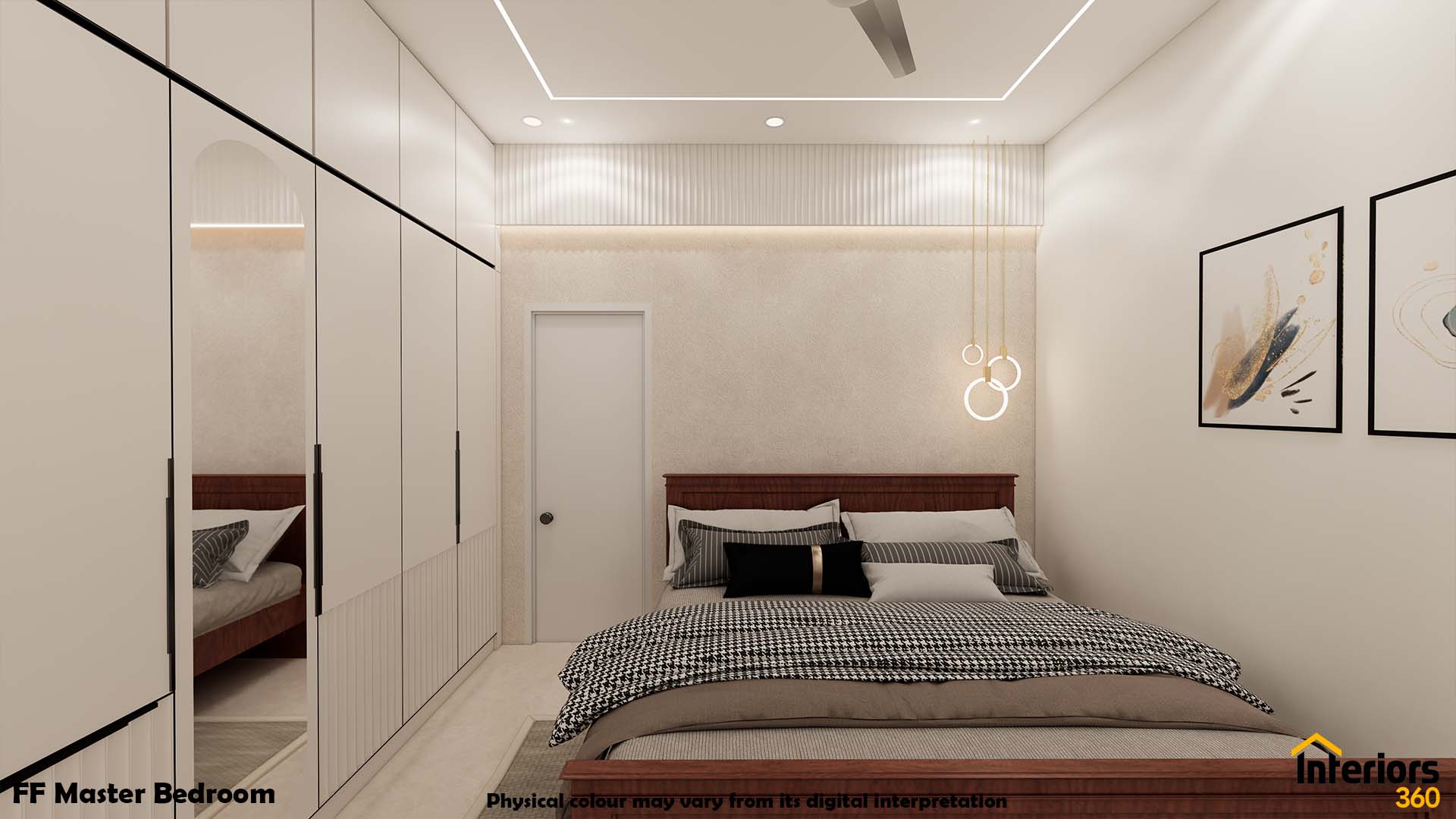 Luxury Master Bedroom interior design in Chennai by Interiors360