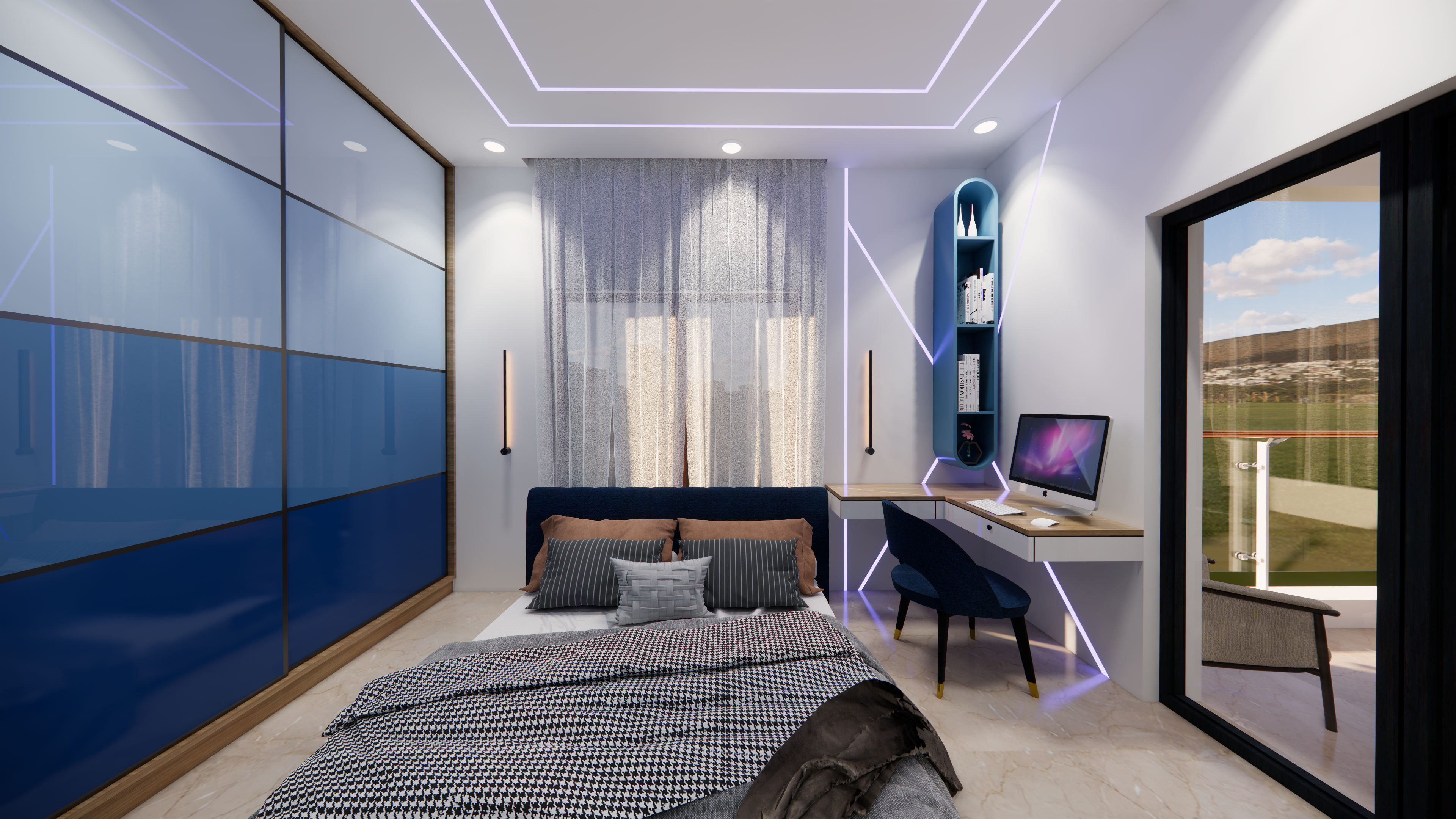 Luxury duplex home interior design in Chennai with contemporary interiors