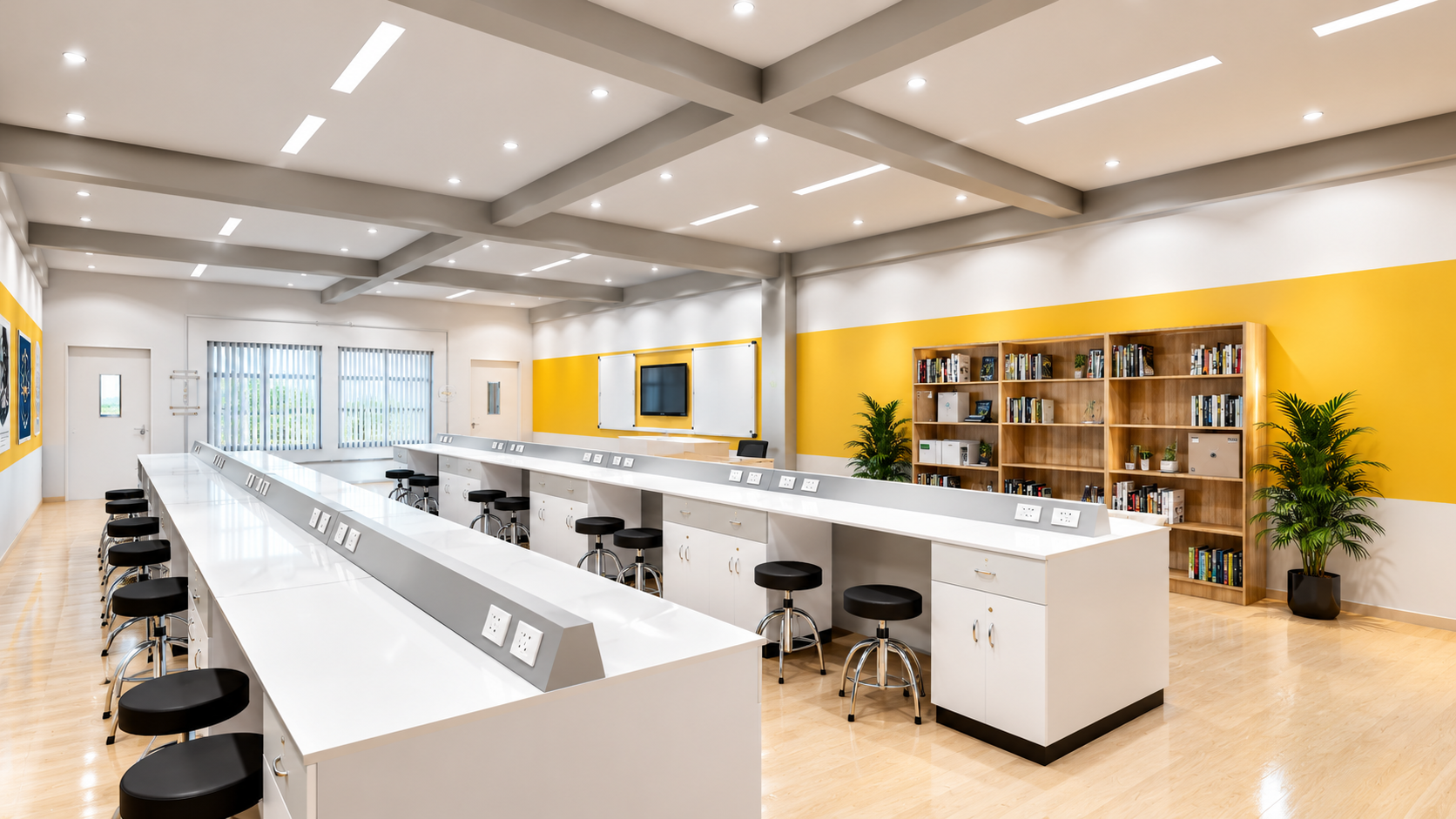 Elegant school interior design and learning spaces in Chennai