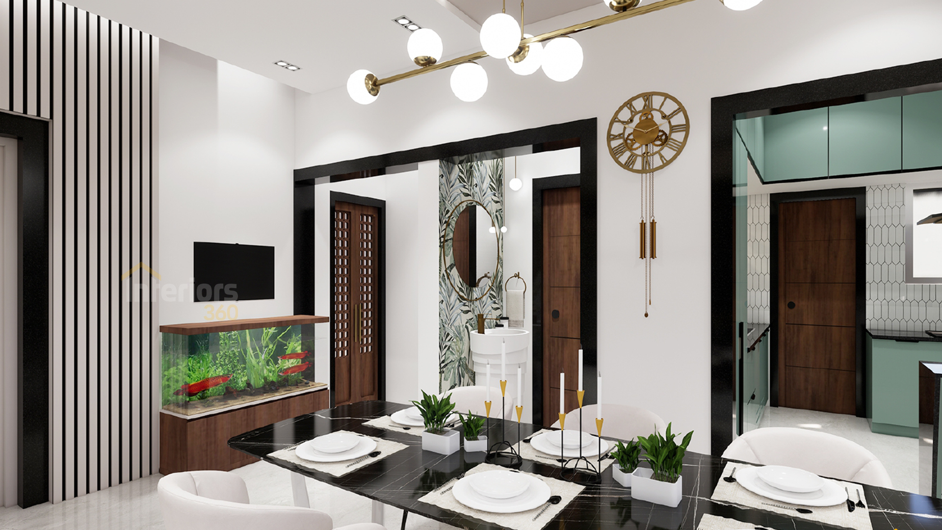 Luxury villa living space interior design in Chennai