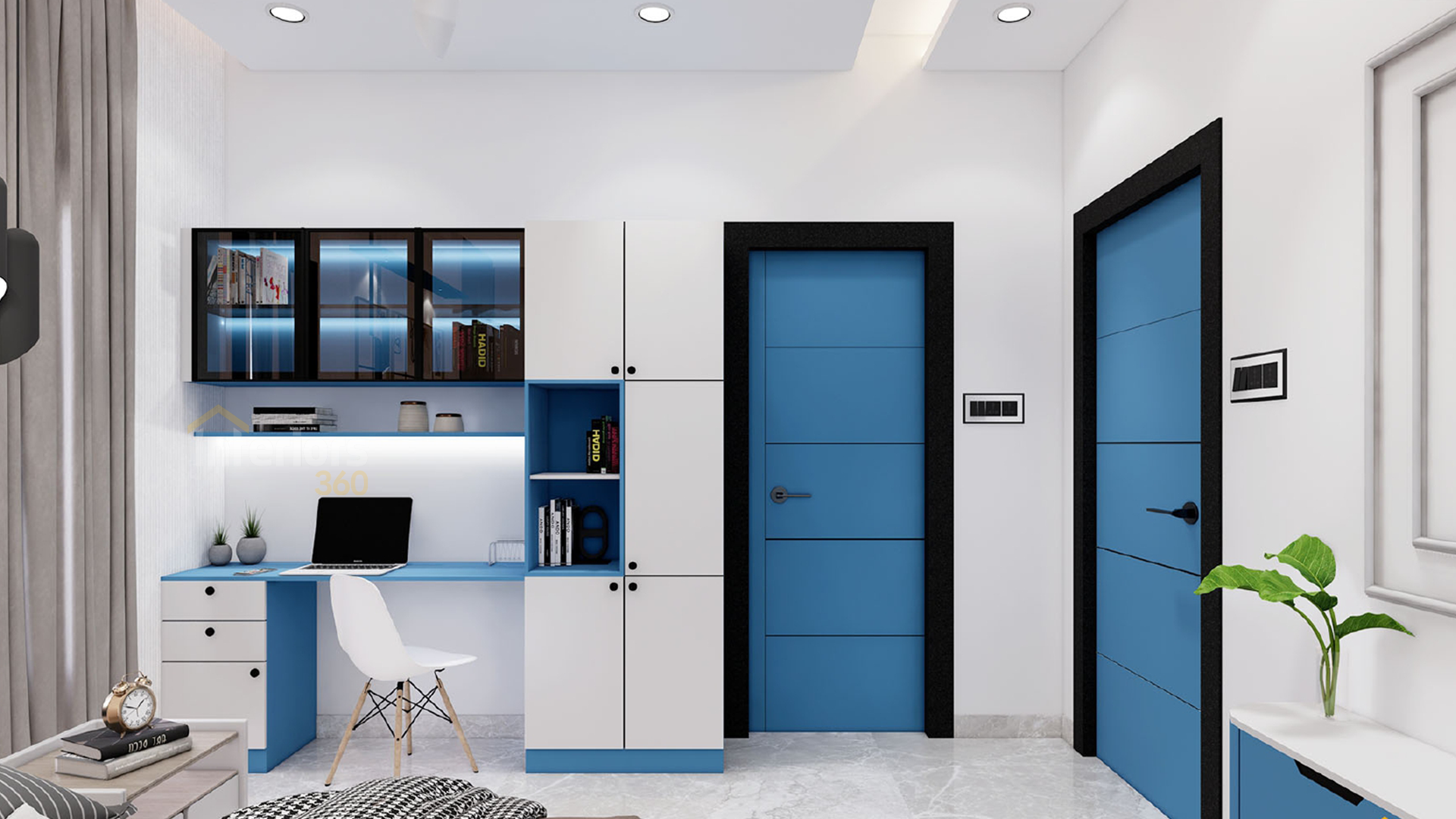 Modern luxury villa living room interior design in Chennai